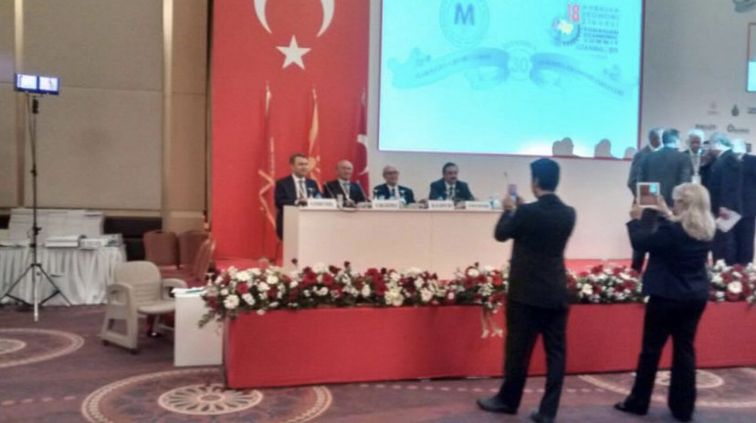 2015 YILI 18. AVRASYA EKONOMİ ZİRVESİNDE RAPORTÖR OLARAK KATILIM SAĞLADI.